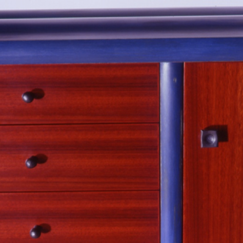 Wave Chest, drawer and door detail.
